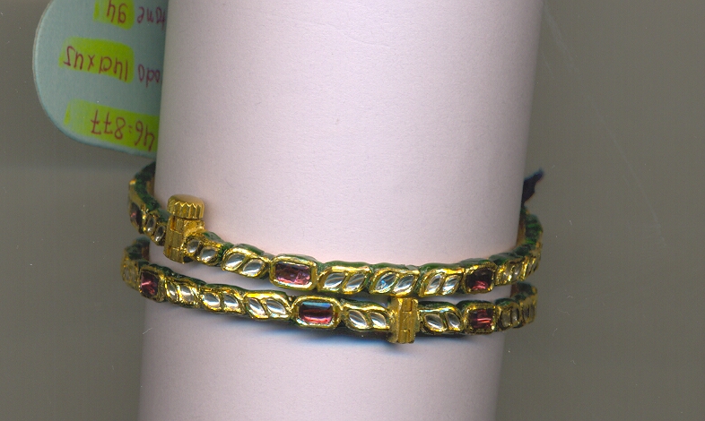 GOLD BANGLE KUNDAN EXCLUSIVE