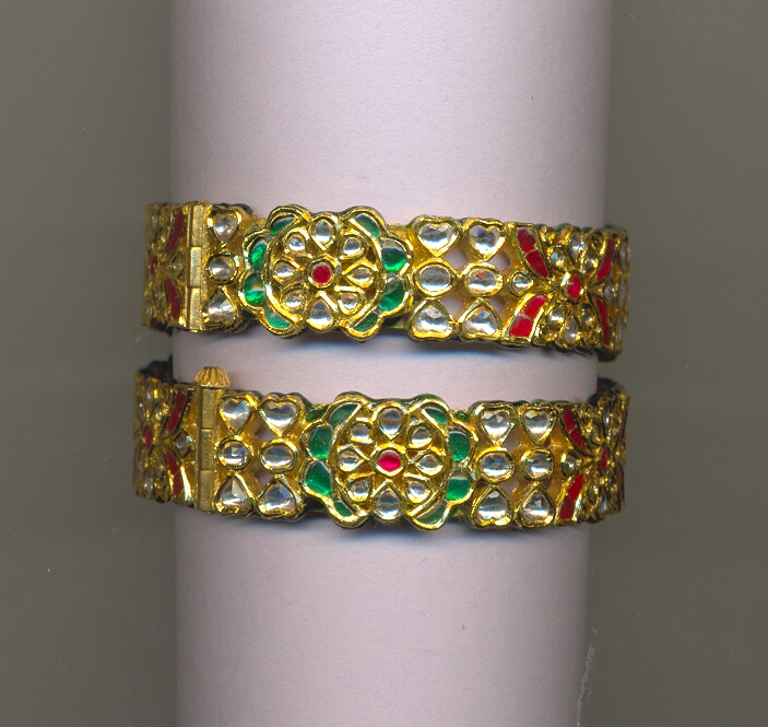 GOLD BANGLE KUNDAN EXCLUSIVE