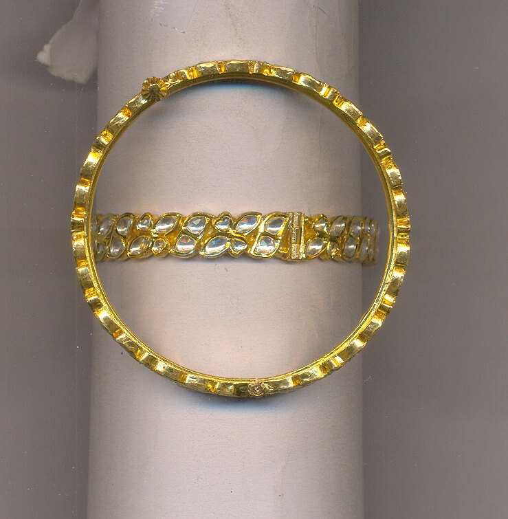 GOLD BANGLE KUNDAN EXCLUSIVE