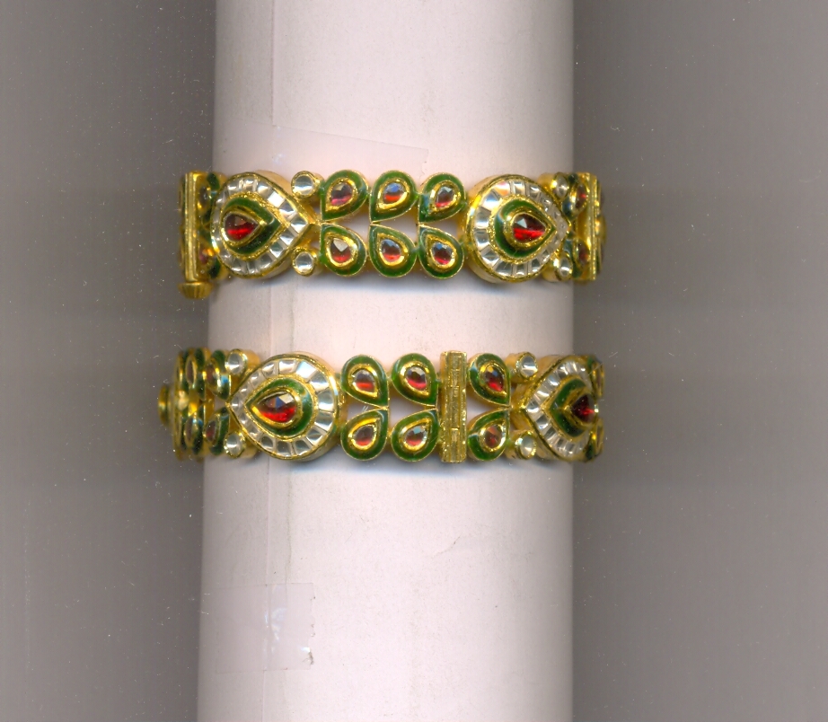 GOLD BANGLE KUNDAN EXCLUSIVE