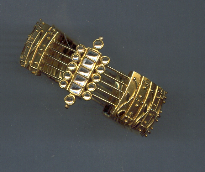 GOLD BANGLE KUNDAN EXCLUSIVE