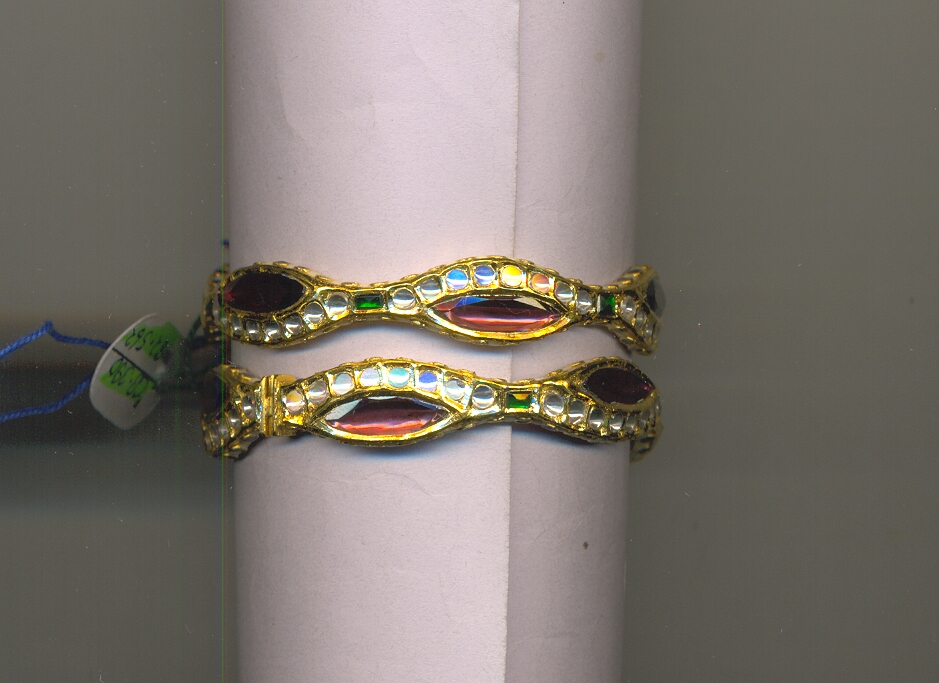 GOLD BANGLE KUNDAN EXCLUSIVE