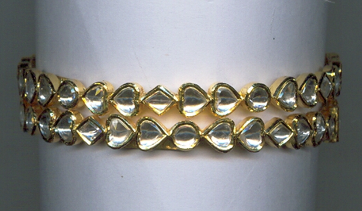 GOLD BANGLE KUNDAN EXCLUSIVE