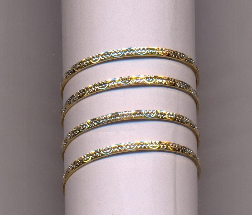 GOLD BANGLE MACHINE CUTTING FANCY