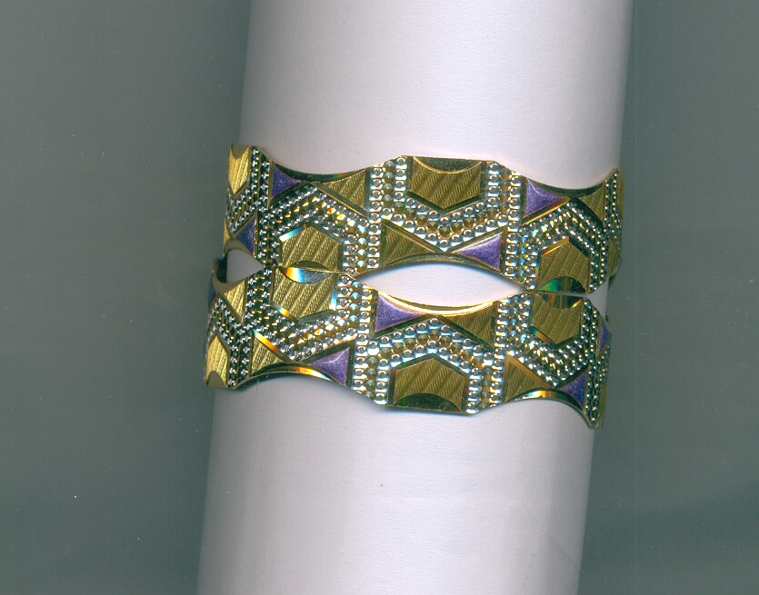GOLD BANGLE MACHINE CUTTING FANCY