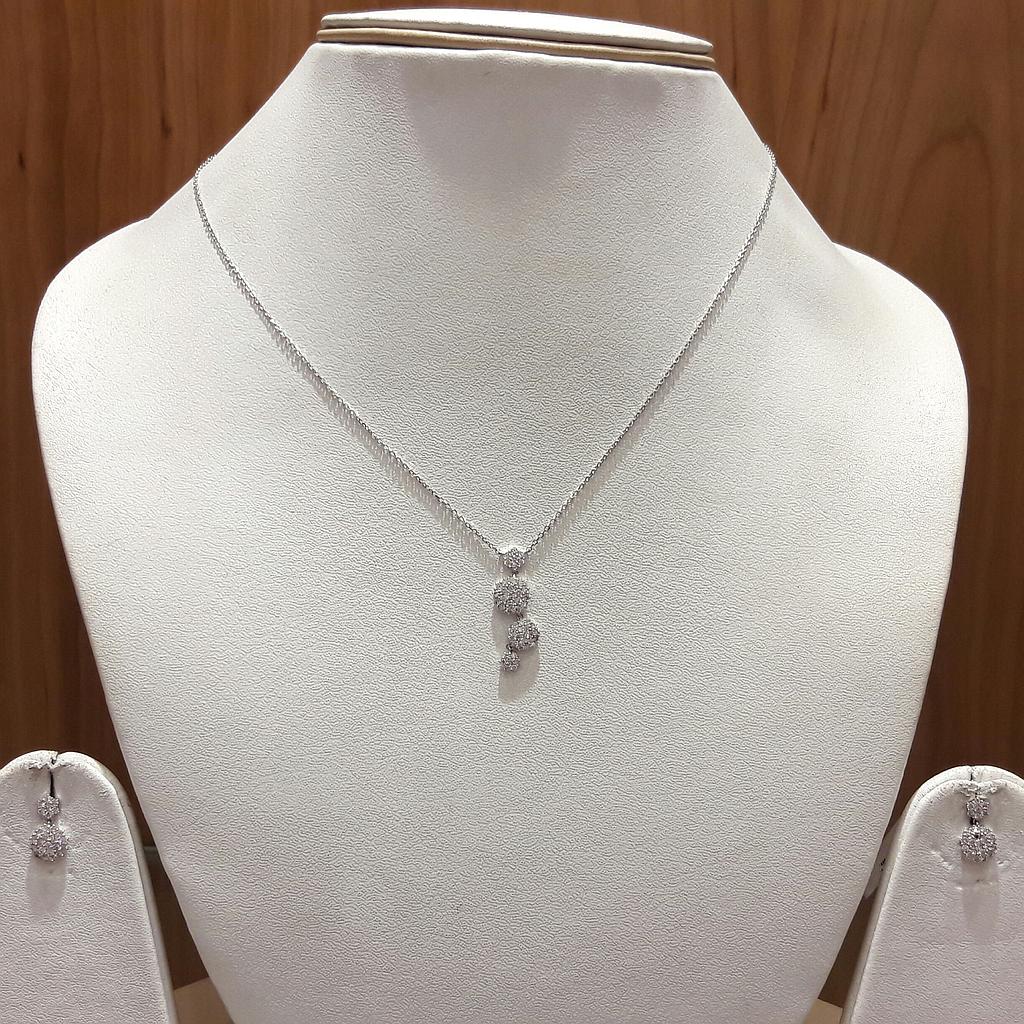 DIAMOND HALF SET PENDENT DESIGNER