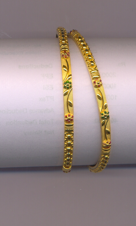 GOLD BANGLE PLAIN FANCY