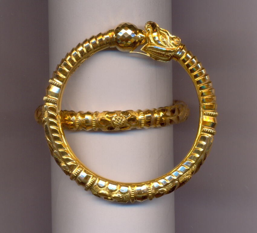 GOLD BANGLE PLAIN FANCY