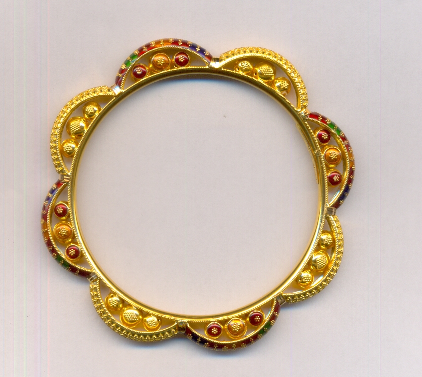GOLD BANGLE PLAIN FANCY