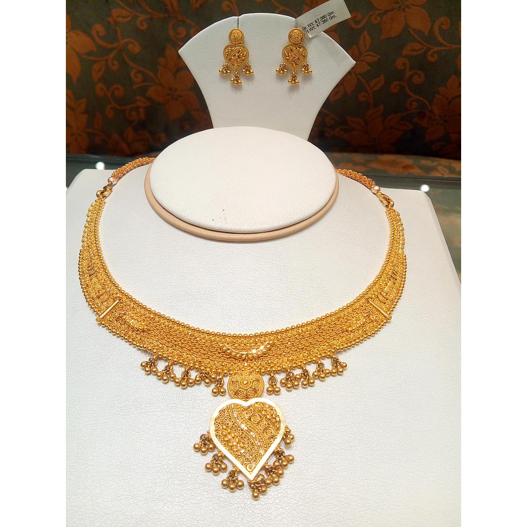 GOLD HALF SET ROUND PLAIN FANCY