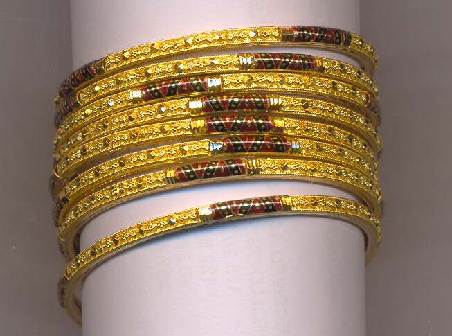 GOLD BANGLE PLAIN FANCY