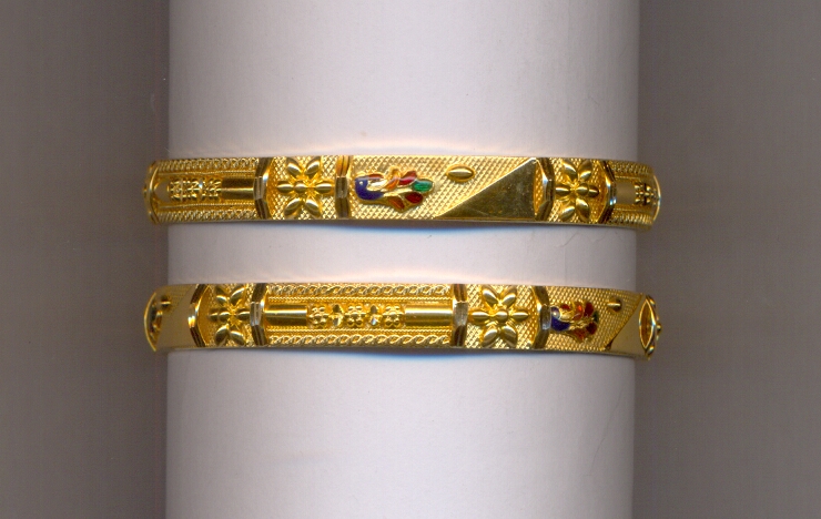 GOLD BANGLE PLAIN FANCY