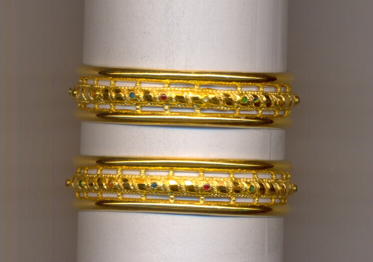 GOLD BANGLE PLAIN FANCY