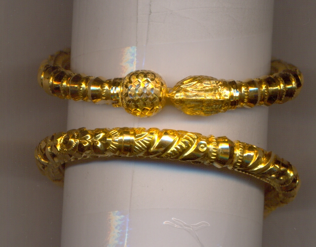 GOLD BANGLE PLAIN FANCY