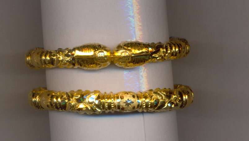 GOLD BANGLE PLAIN FANCY