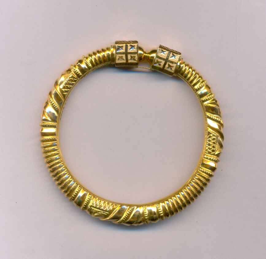 GOLD BANGLE PLAIN FANCY