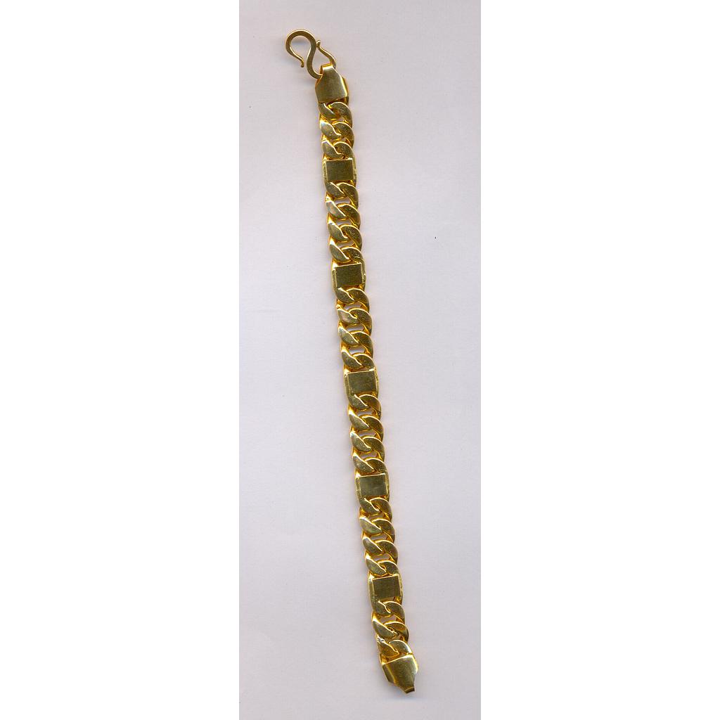 GOLD BRACELET GENTS PLAIN EXCLUSIVE