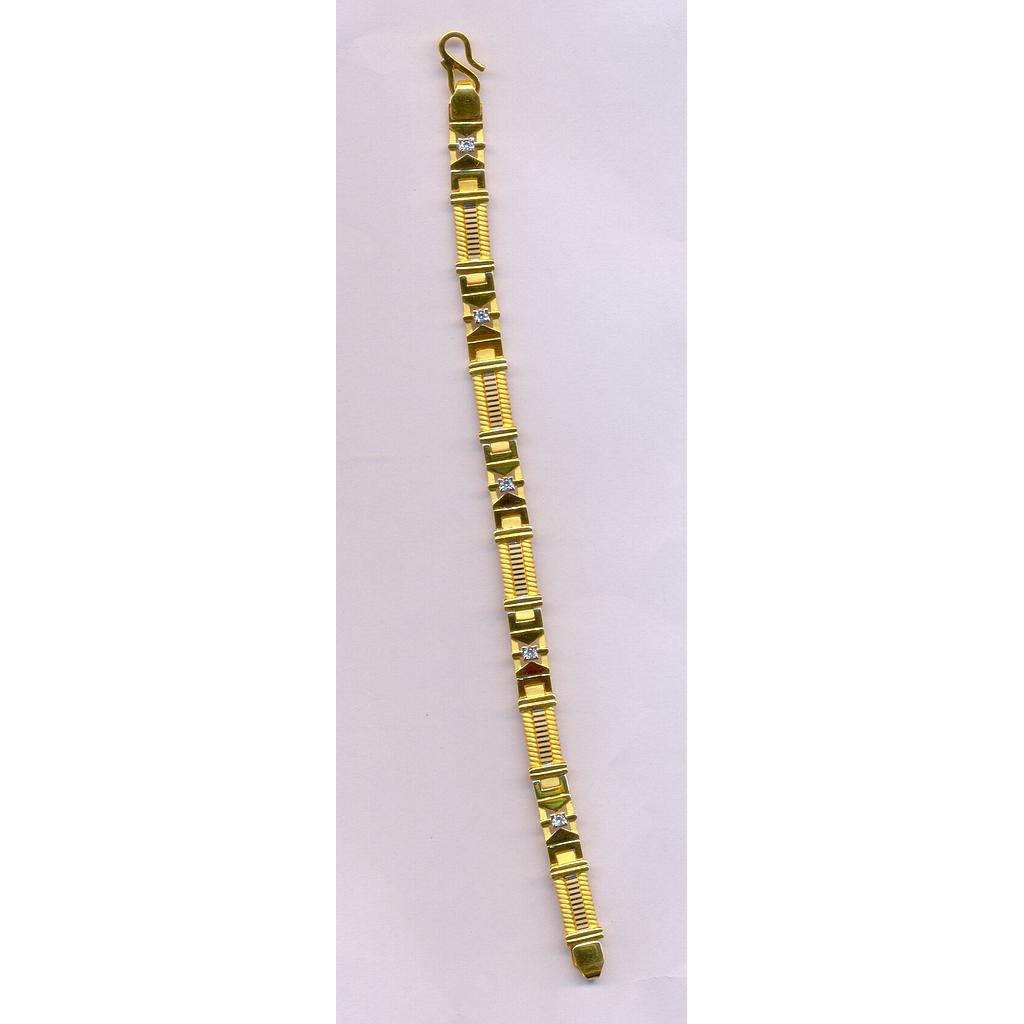 GOLD BRACELET GENTS PLAIN EXCLUSIVE