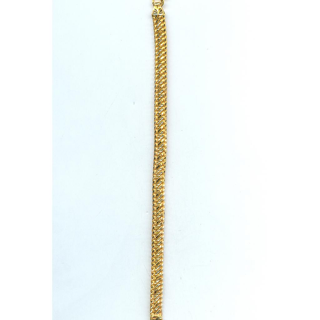 GOLD BRACELET GENTS PLAIN EXCLUSIVE