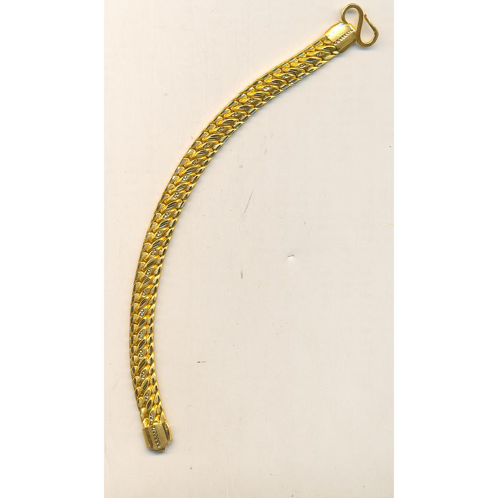 GOLD BRACELET GENTS PLAIN EXCLUSIVE