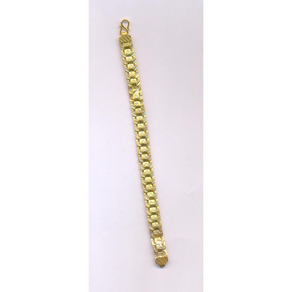 GOLD BRACELET GENTS PLAIN FANCY
