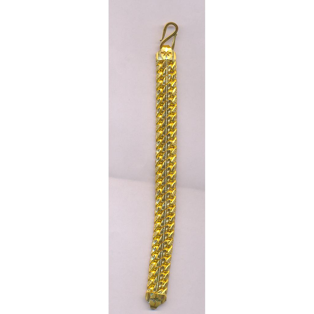 GOLD BRACELET GENTS PLAIN FANCY