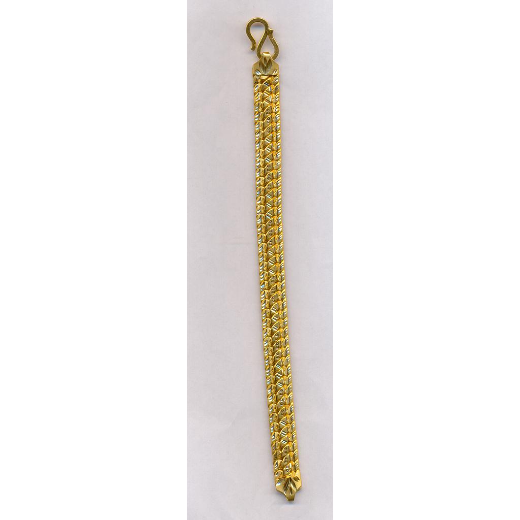 GOLD BRACELET GENTS PLAIN FANCY