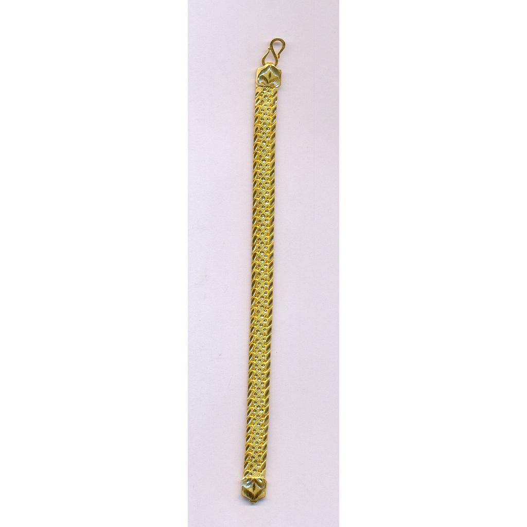 GOLD BRACELET GENTS PLAIN FANCY
