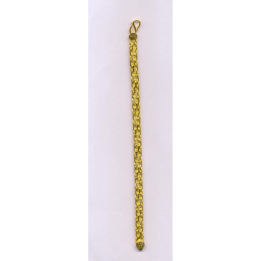 GOLD BRACELET GENTS PLAIN FANCY
