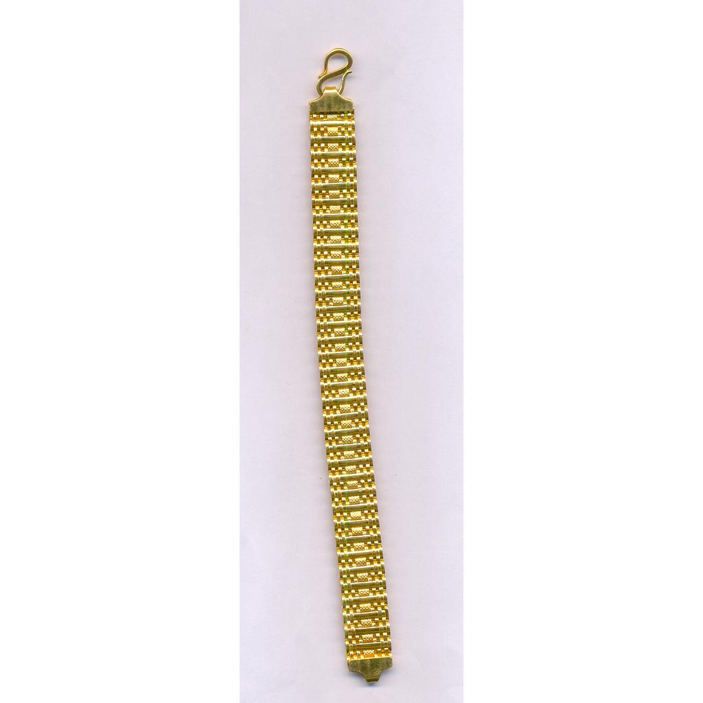GOLD BRACELET GENTS PLAIN FANCY