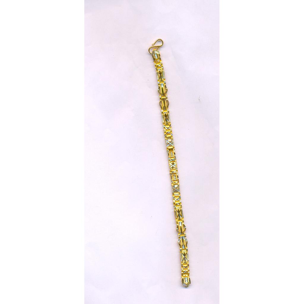 GOLD BRACELET GENTS PLAIN FANCY