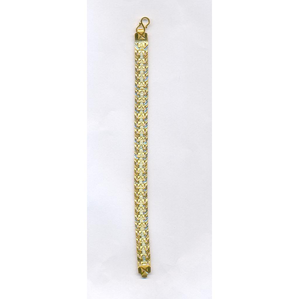 GOLD BRACELET GENTS PLAIN FANCY