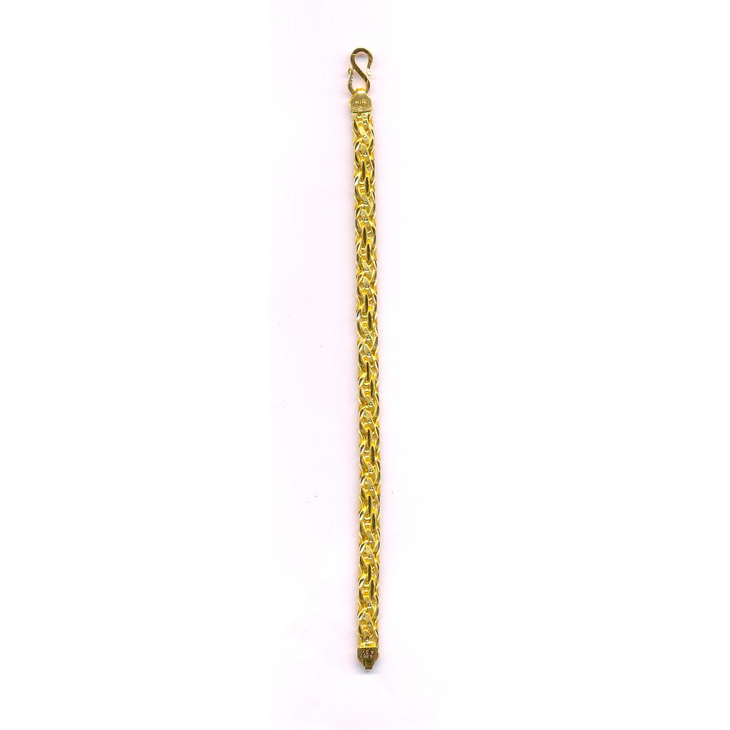 GOLD BRACELET GENTS PLAIN FANCY