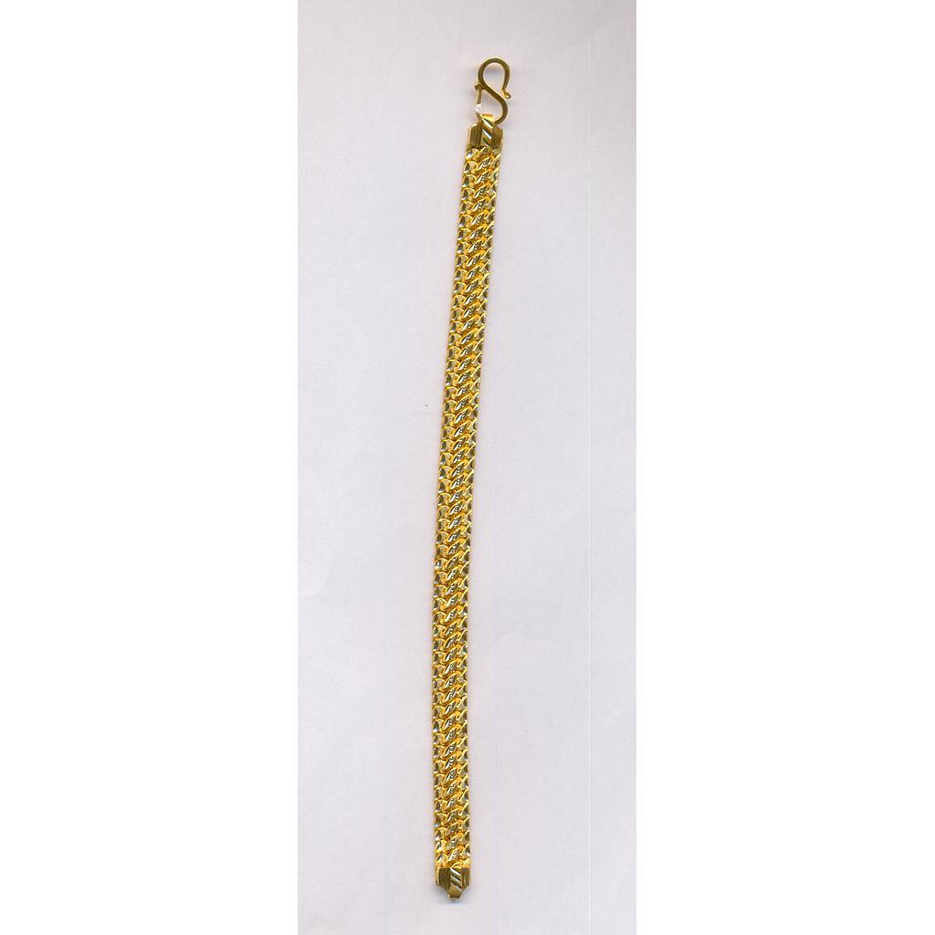 GOLD BRACELET GENTS PLAIN FANCY