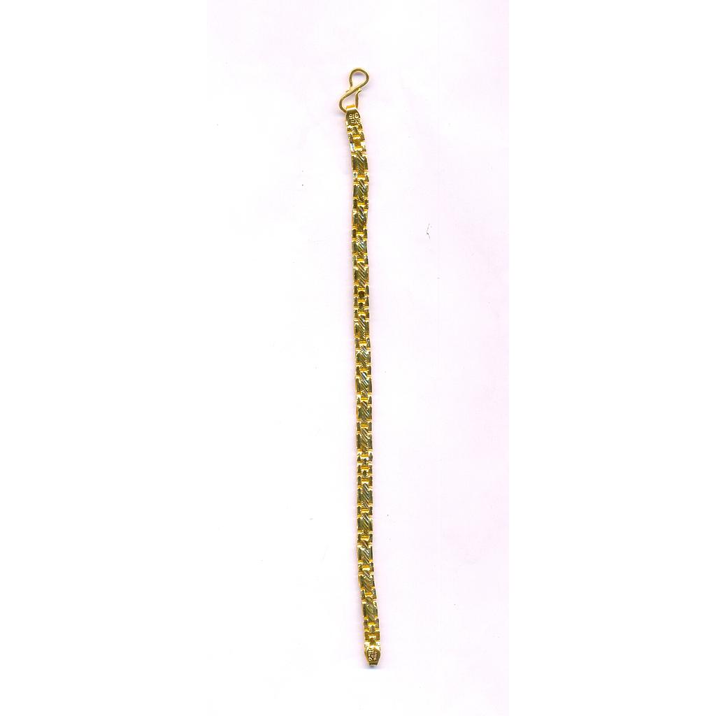 GOLD BRACELET GENTS PLAIN FANCY