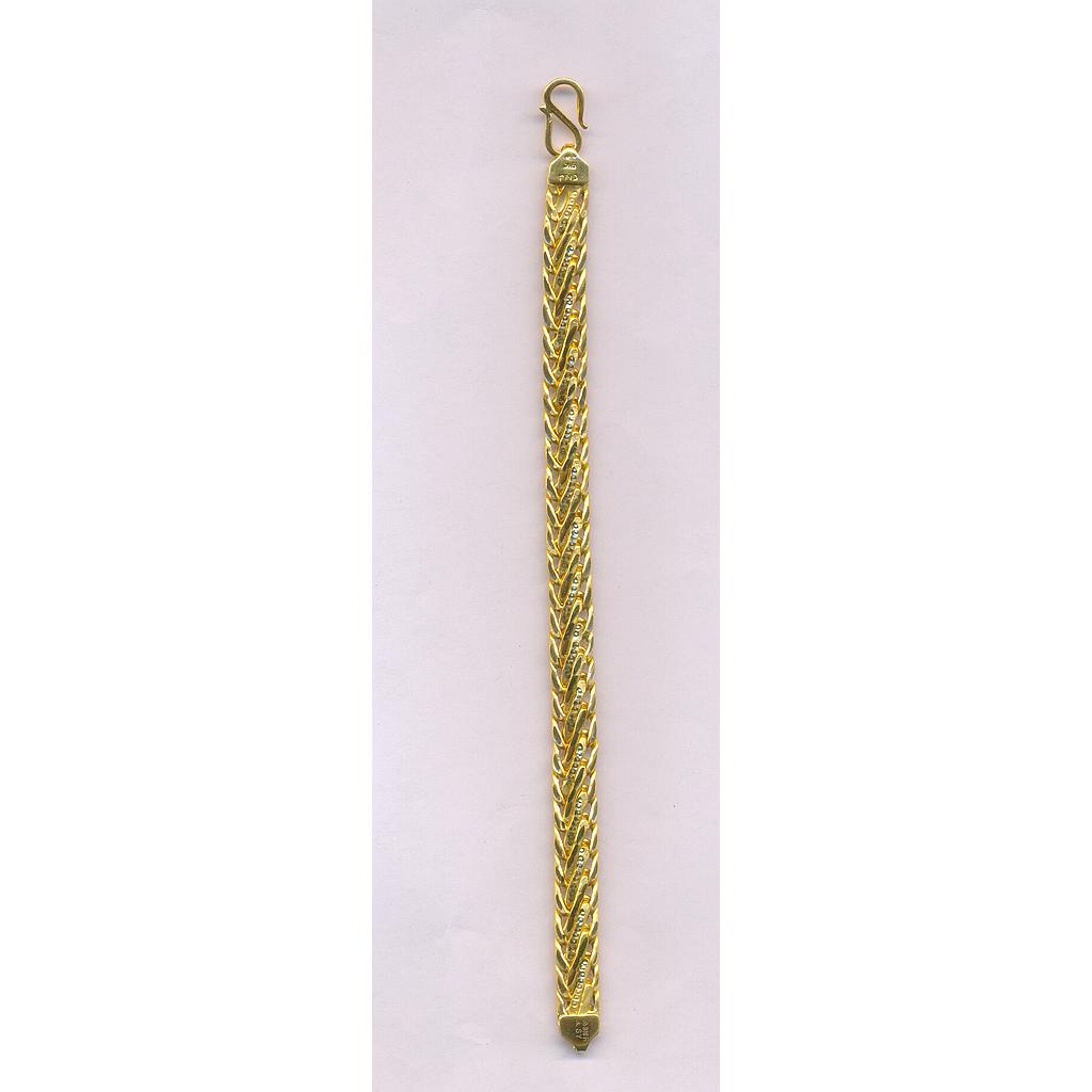 GOLD BRACELET GENTS PLAIN FANCY