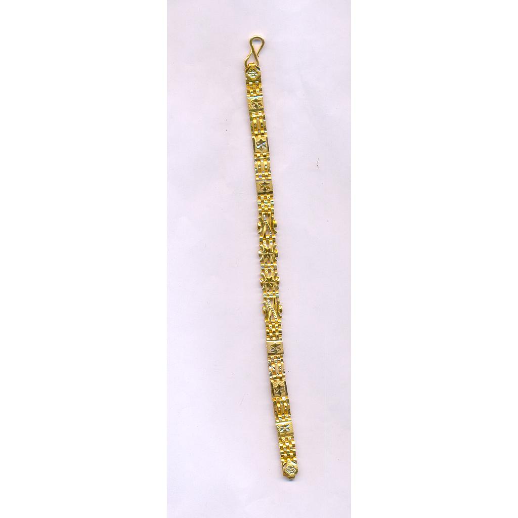 GOLD BRACELET GENTS PLAIN FANCY
