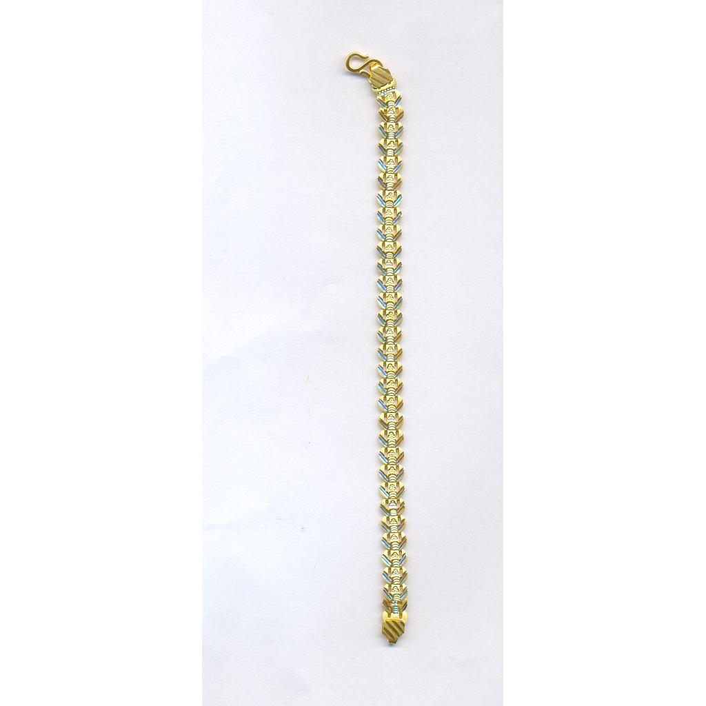 GOLD BRACELET GENTS PLAIN FANCY
