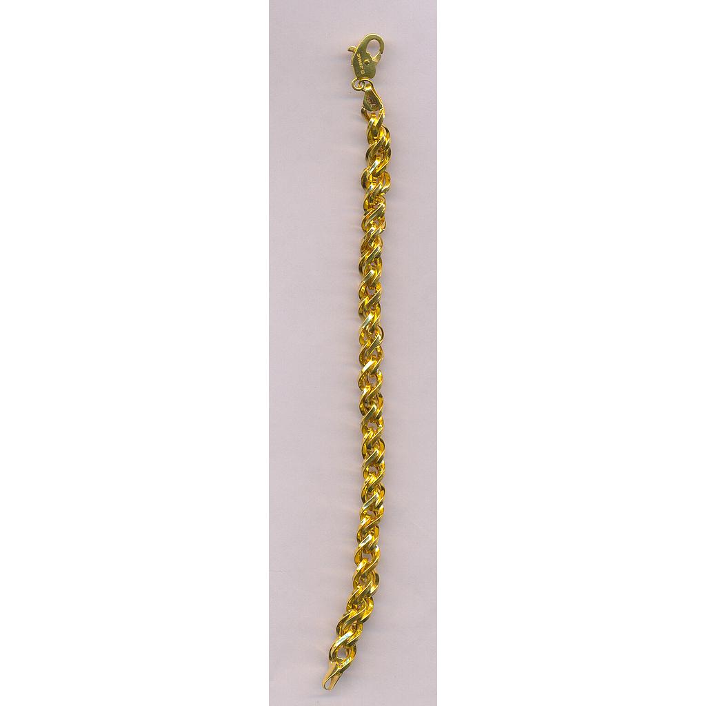 GOLD BRACELET GENTS PLAIN FANCY