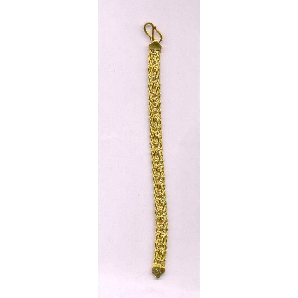 GOLD BRACELET GENTS PLAIN FANCY