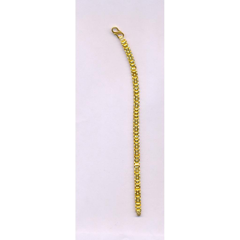 GOLD BRACELET GENTS PLAIN FANCY
