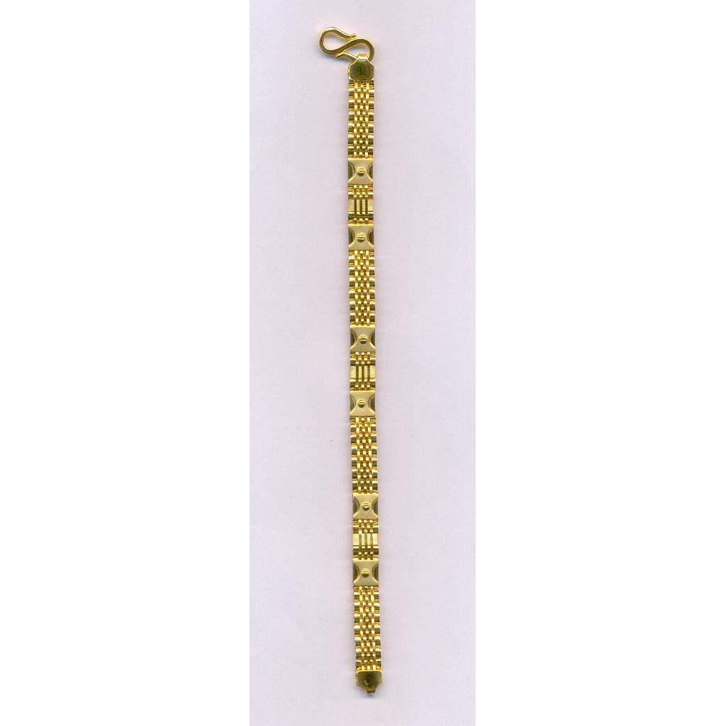 GOLD BRACELET GENTS PLAIN FANCY