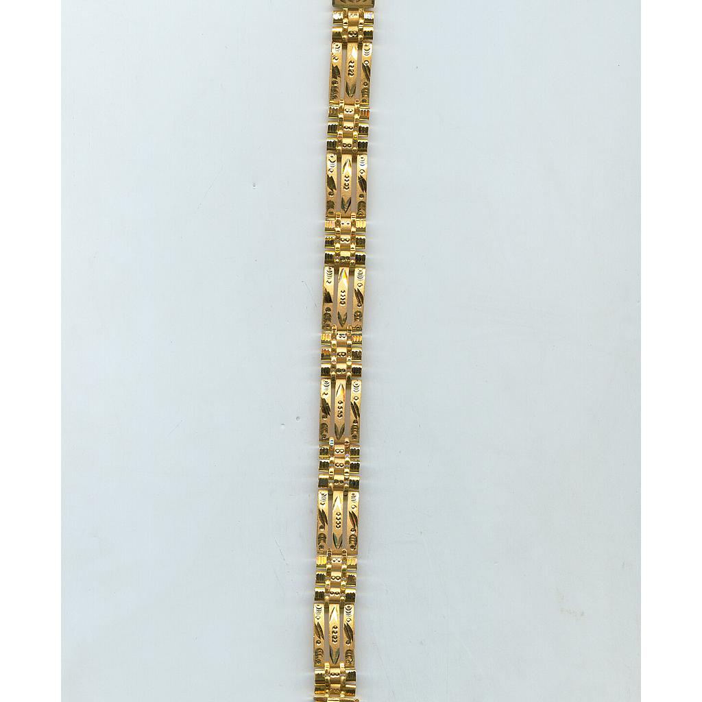 GOLD BRACELET GENTS PLAIN FANCY