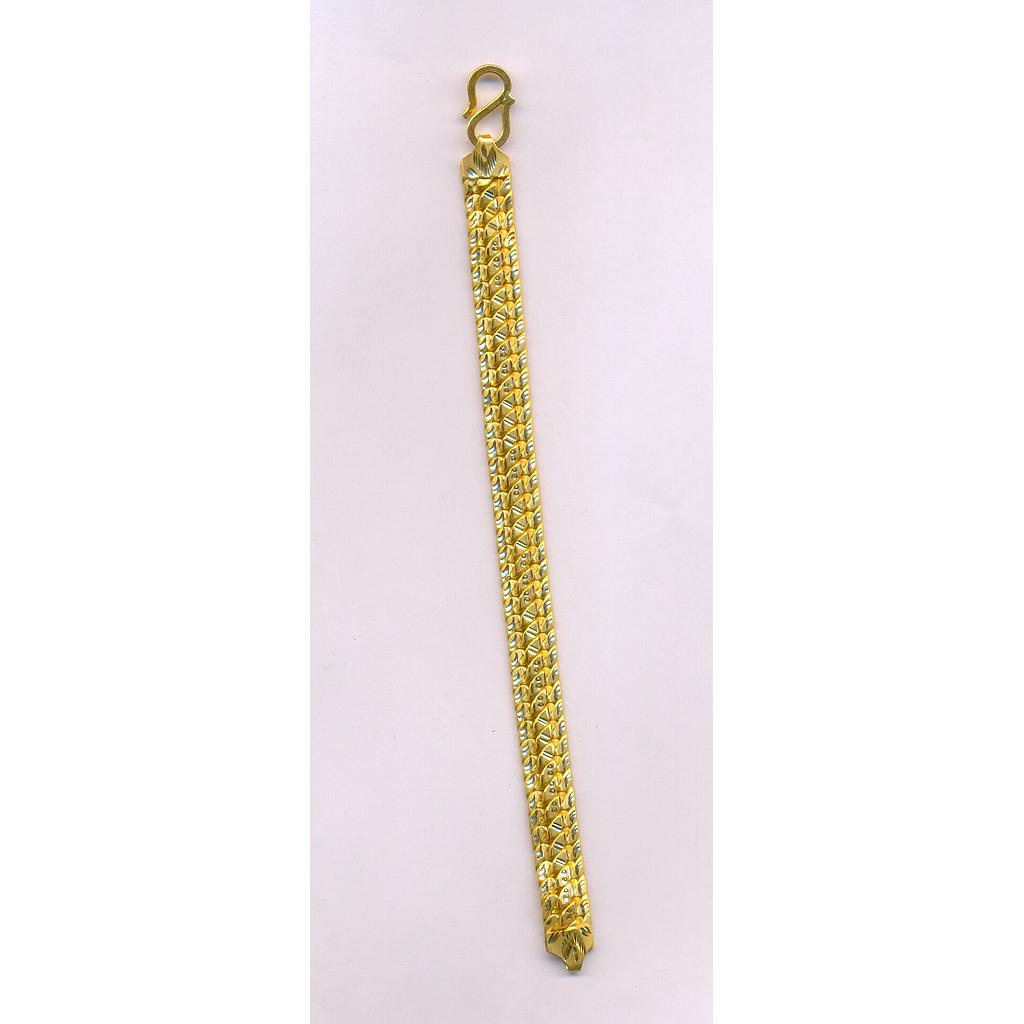 GOLD BRACELET GENTS PLAIN FANCY