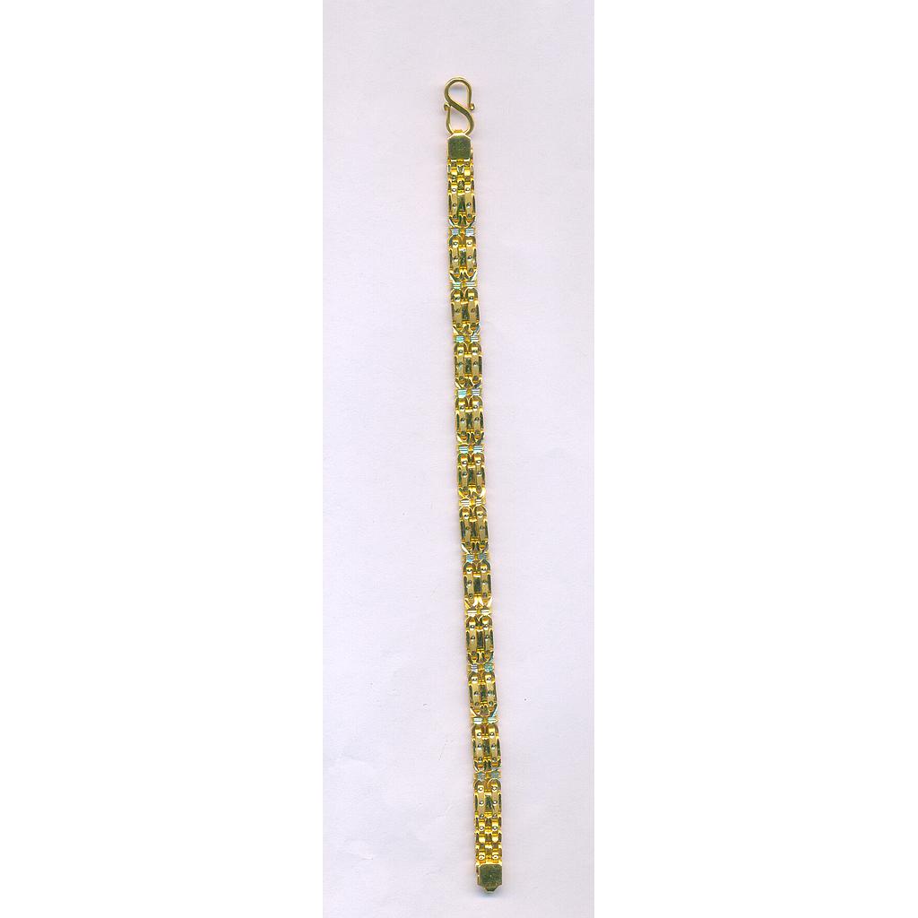 GOLD BRACELET GENTS PLAIN FANCY
