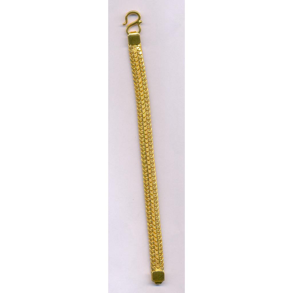 GOLD BRACELET GENTS PLAIN FANCY