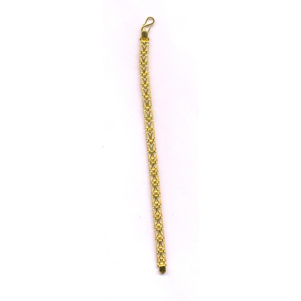 GOLD BRACELET GENTS PLAIN FANCY