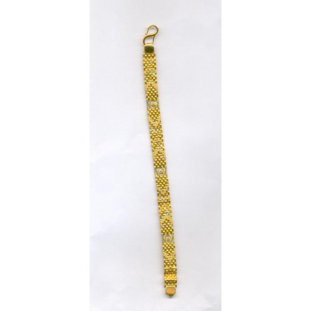 GOLD BRACELET GENTS PLAIN FANCY