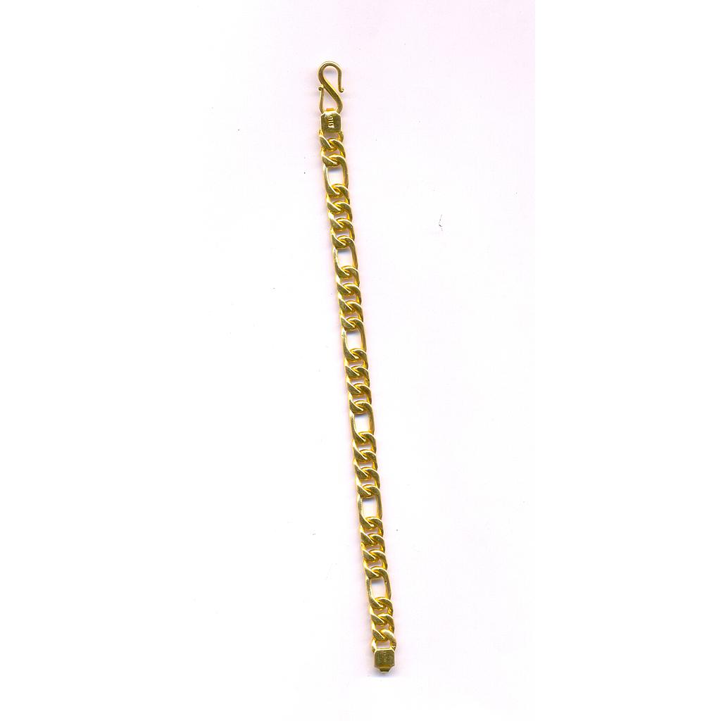 GOLD BRACELET GENTS PLAIN FANCY