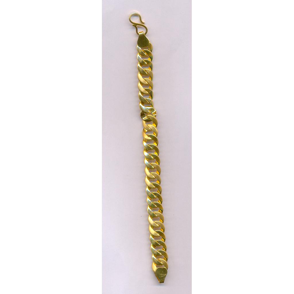 GOLD BRACELET GENTS PLAIN FANCY